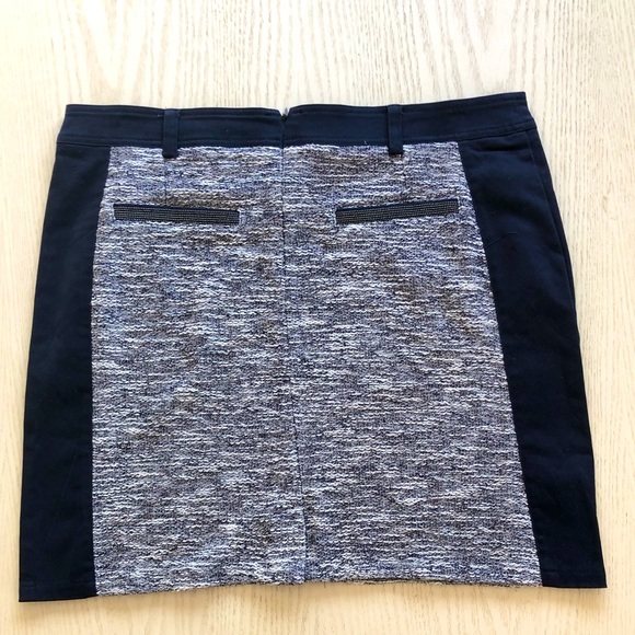 San Francisco short skirt mix pattern of knit and cotton - Picture 4 of 4